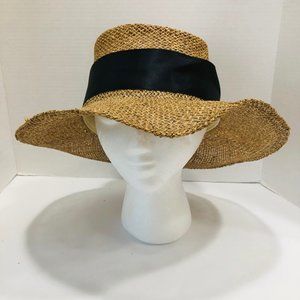 VTG Summer Club Australia All Natural Fiber Outback Straw Sun Hat L Sun Protect